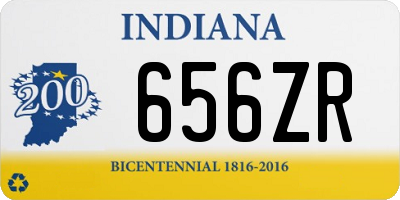 IN license plate 656ZR