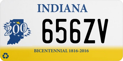 IN license plate 656ZV