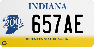 IN license plate 657AE
