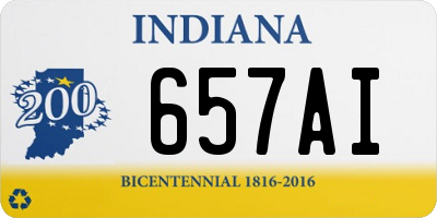 IN license plate 657AI