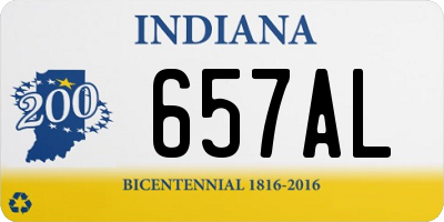 IN license plate 657AL