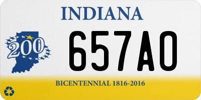 IN license plate 657AO