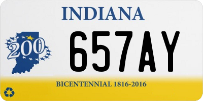 IN license plate 657AY