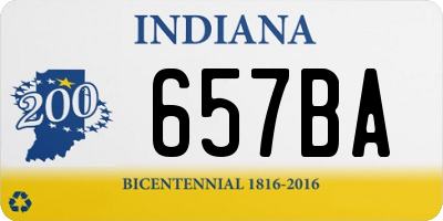 IN license plate 657BA