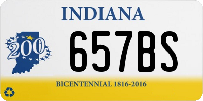 IN license plate 657BS