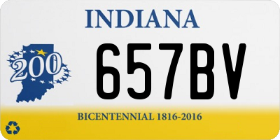 IN license plate 657BV