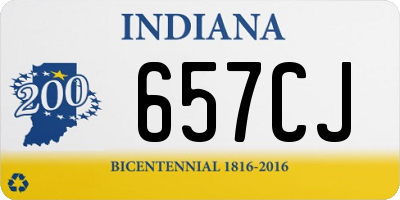 IN license plate 657CJ