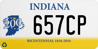 IN license plate 657CP