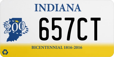 IN license plate 657CT