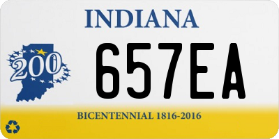 IN license plate 657EA