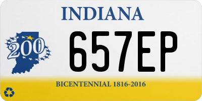 IN license plate 657EP