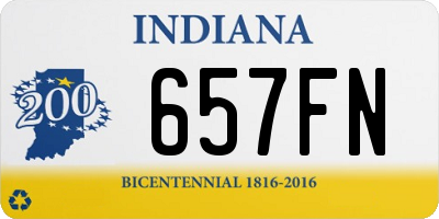 IN license plate 657FN