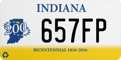 IN license plate 657FP