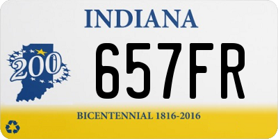 IN license plate 657FR