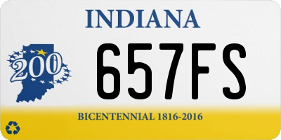 IN license plate 657FS