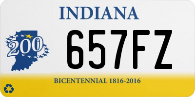 IN license plate 657FZ
