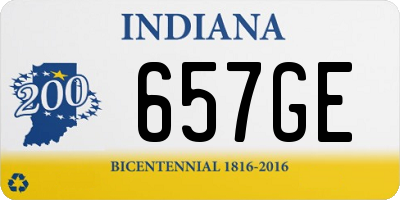 IN license plate 657GE