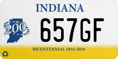 IN license plate 657GF