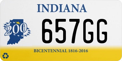 IN license plate 657GG