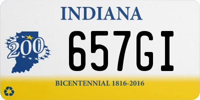 IN license plate 657GI