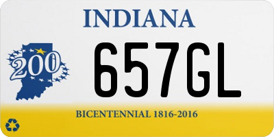 IN license plate 657GL