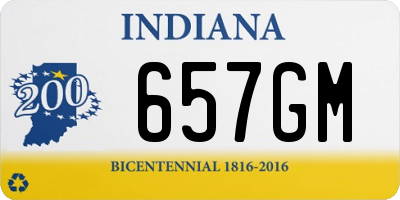 IN license plate 657GM