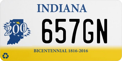 IN license plate 657GN