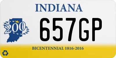 IN license plate 657GP