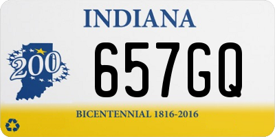 IN license plate 657GQ