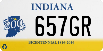 IN license plate 657GR