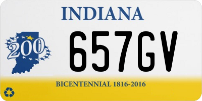 IN license plate 657GV