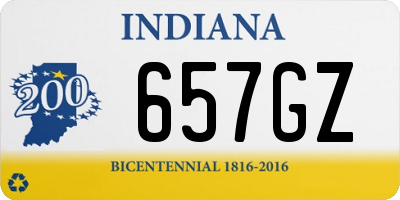 IN license plate 657GZ