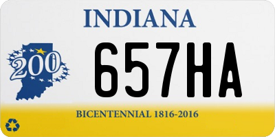 IN license plate 657HA