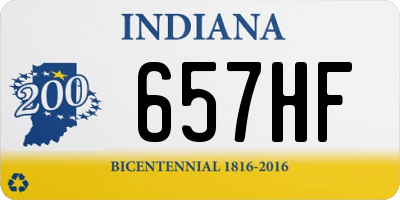 IN license plate 657HF