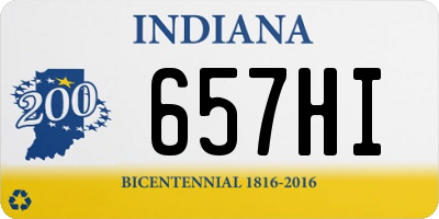 IN license plate 657HI