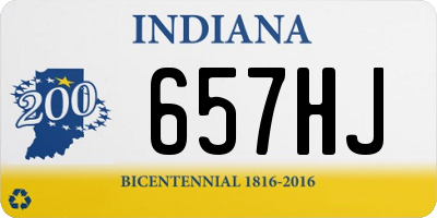 IN license plate 657HJ