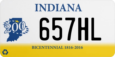 IN license plate 657HL