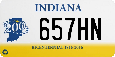 IN license plate 657HN