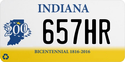 IN license plate 657HR
