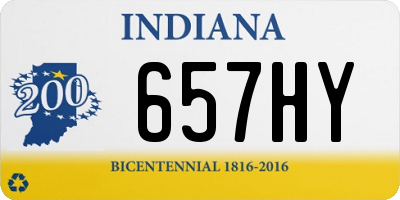 IN license plate 657HY
