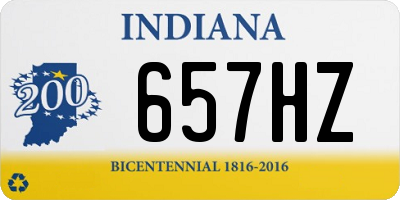 IN license plate 657HZ