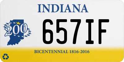IN license plate 657IF