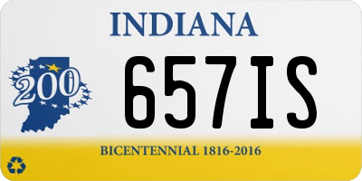 IN license plate 657IS