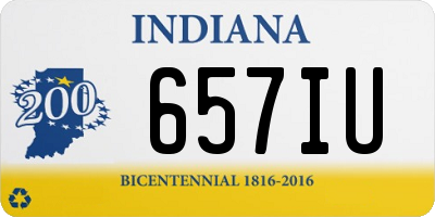 IN license plate 657IU