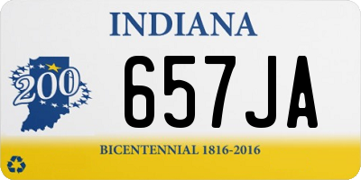 IN license plate 657JA