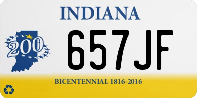 IN license plate 657JF