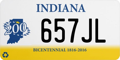 IN license plate 657JL