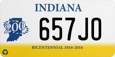 IN license plate 657JO