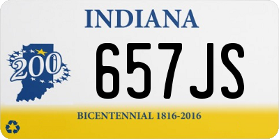 IN license plate 657JS