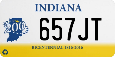 IN license plate 657JT